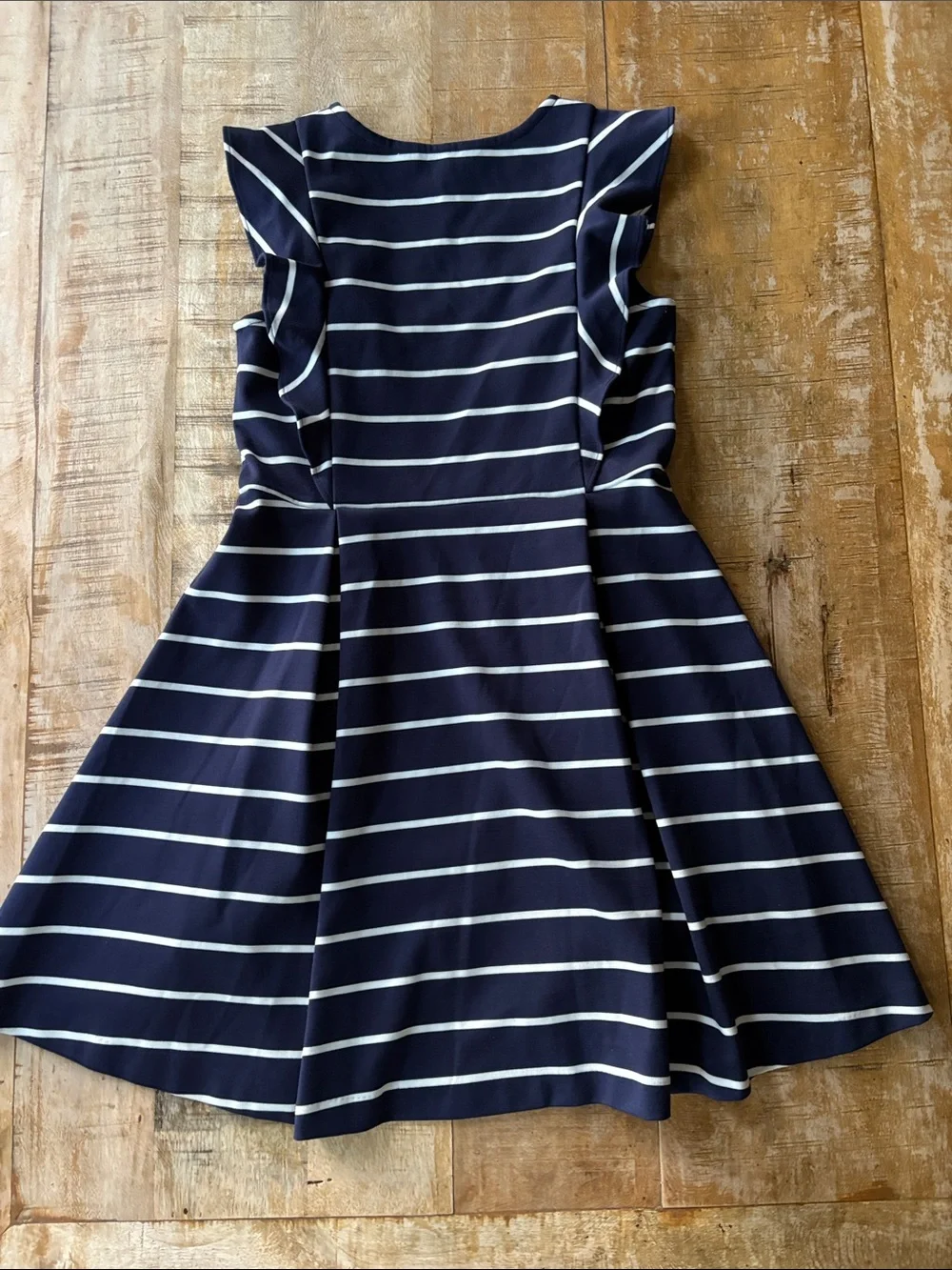 NWOT Ralph Lauren Girls Navy and White Striped Dress L(12-14)